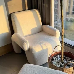 Màu Trắng Phòng Khách Hiện Đại Ghế Phòng Chờ Đơn Tối Giản Dễ Thương Velur Ghế Phòng Ngủ Gối Fauteuil Salon Nội Thất Phòng Khách