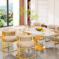 Italian Light Luxury High-end Dining Chairs, Negotiating Leisure Tea Chairs, Tables and Chairs, Manicure at Makeup Chairs