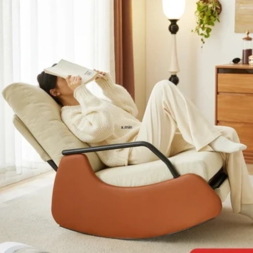 Pang-adultong Leisure Lounge Chair Kumportableng Balkonahe Lazy Chair Single Person Living Room Sedentary Rocking Chair 소파 كرسي استرخا