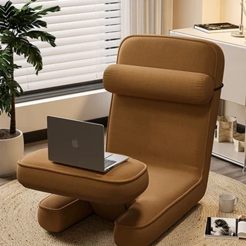 4in1 verstellbare Chaiselongue-Sofa-Boden-Lazy-Schlafsofa 15-Positionen-Klapp-gepolstertes Liegebett mit Kissen und Schreibtisch Chaiselongue