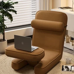 Espreguiçadeira ajustável 4 em 1, sofá-cama preguiçoso, 15 posições, dobrável, acolchoado, com travesseiro e sofá de mesa