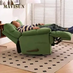 Fällbar enkel latsoffa Soffa för vardagsrum Fritid Liggande gungstol Elektrisk funktion Ljus Lyx Enkel massagestol