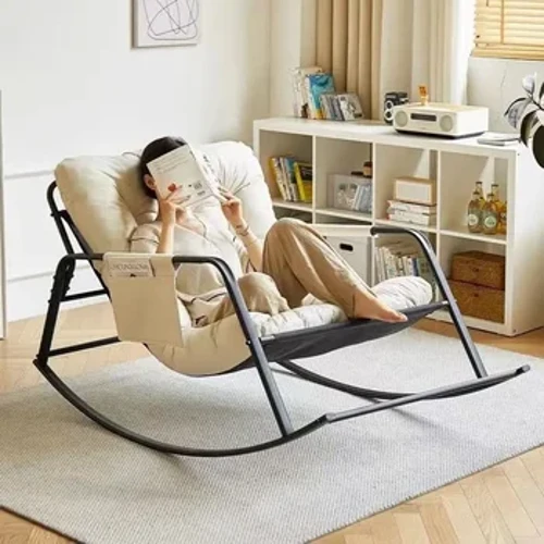 Phòng khách Ghế xích đu sang trọng nhẹ, Ban công, Ghế giải trí gia đình, Nghỉ trưa có thể gập lại, Ghế sofa lười, Ghế bập bênh