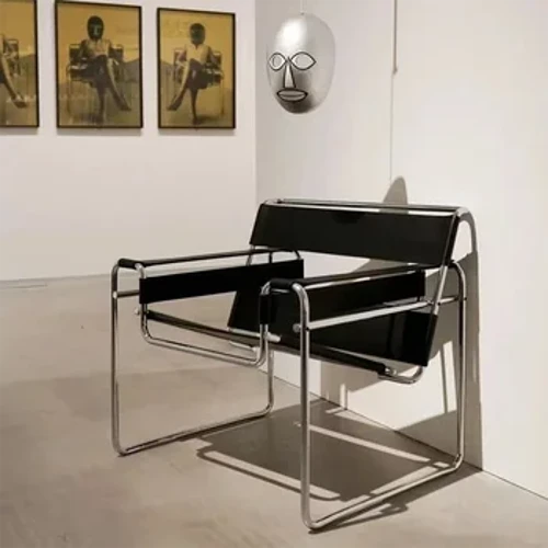 Sofa Living Ghế da thiết kế Thư giãn Ghế văn phòng đơn Tầng Ghế tựa lưng Chaise Rotin Nội thất hiện đại giữa thế kỷ