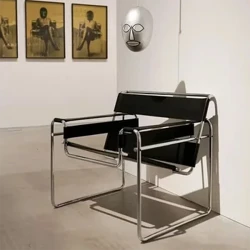 Sofa Living Læder Designerstole Slap af Enkelt kontorgulv Loungestol Rygarm Chaiselong Rotin Mid Century Moderne møbler