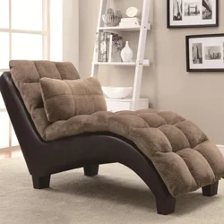 Chaise longue in tessuto per mobili da interni in materiale personalizzato semplice ed elegante di alta qualità