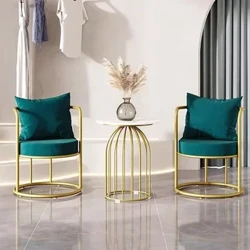 Kadife Sandalyeler Oturma Odası Salonları Rahat Taşınabilir Relax Tasarımcı Lüks Salonlar Sandalye Modern Sillas Plegables Mobilya MQ50KT