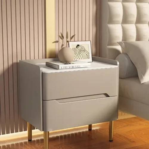 Nordisk Minimalistisk Moderne Hjem Soveværelse Sengebord Luksus Træ Opbevaringsskab Natborde Mesitas De Noche Møbler HYNS
