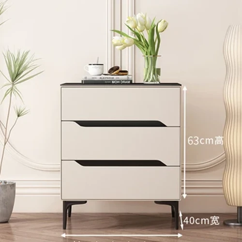 Minimalist Modern Ahşap İtalyan Komidin Lüks Dolap Depolama Oturma Odası Komodinler Mesitas De Noche Mobilya HYNS