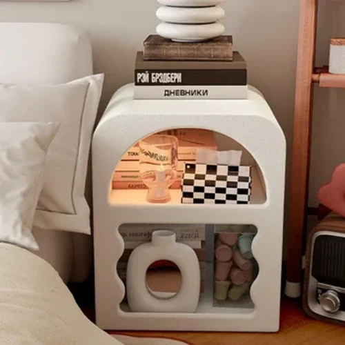 Cina da letto da letto comodini alla moda mobile in legno rattan tavolo mensole principessa mesitas mesitas de noche mobili per salone