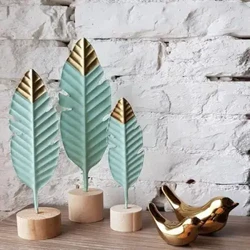 Hiện Đại Lông Vũ Bằng Gỗ Trang Trí Đơn Giản Thu Nhỏ Các Bức Tượng Nhỏ Cho Bàn Phòng Khách Văn Phòng Nhà Trang Trí Phụ Kiện