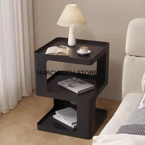 เก็บ Modern Nightstand ข้างเตียง Nordic Home สีดำเก็บ Night ตาราง Nordic ห้องนั่งเล่น Comoda Pra Quarto ตกแต่ง