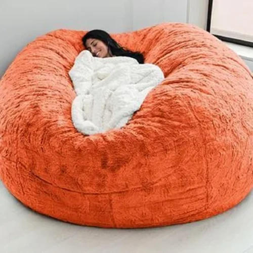 Dropshipping Big Bean Bag Sofa Puff No Filler სავარძელი Futon Lazy Sofa საწოლი დივანი ტატამი კომფორტული სავარძელი