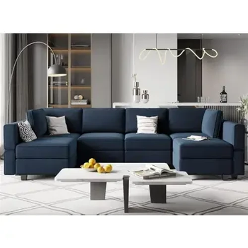 Nội Thất Đương Đại Có Thể Đảo Ngược Mặt Cắt Ngủ Mặt Cắt Sofa Với Lưu Trữ Chaise Vải Màu Xám Đậm, Miễn Phí Vận Chuyển