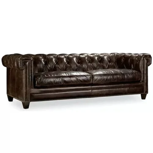 Sofa Chesterfield | Ghế Sofa Phòng Khách Da Thật Cao Cấp Hàng Đầu Ghế Sofa 3 Chỗ Da Sáp Dầu Phong Cách Mỹ