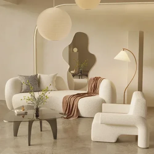 Set Sofa Mewah Modern Lazy Floor Accents Designer Kursi Daybed Sectional Puff Sofa Corner Muebles Perabot Ruang Tamu