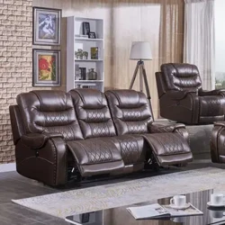 Linlamlim Benetako Larruzko Sofa Etzanda elektrikoa Antzerki Potentzia Etzandako Sofa Egongela Zinema Sofak Eserlekuak Gelako Altzariak