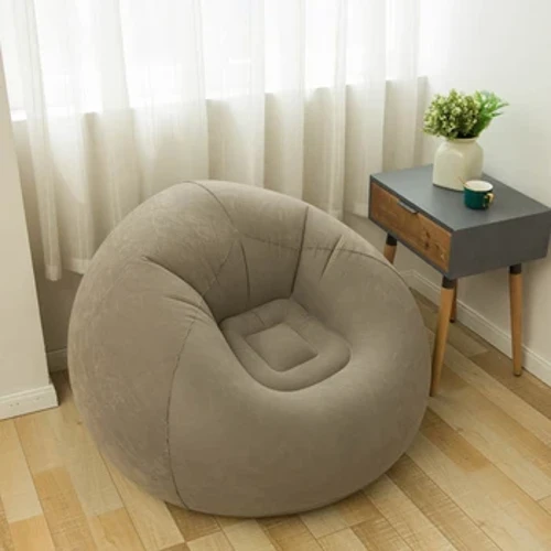 Grouss Lazy Opblaasbar Sofa Still PVC Lounger Seat Bean Bag Sofaen Pouf Puff Couch Tatami Wunnzëmmer Versuergung