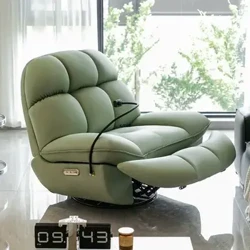 Lazy Sofa ka schlofen a leien Éischtklasseg Fräizäit Sofa Elektresch Intelligent Multifunktionell Wunnzëmmer Eenzel Sofa