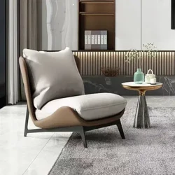 Demirgazyk ýeke adam divan oturgyjy, häzirki zaman minimalist dizaýny, çeper balkon, tertipsiz dynç alyş lateks ýalta divan
