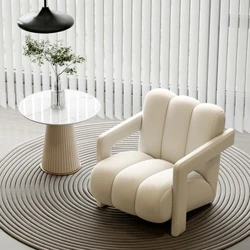 Lys Luksus Enkeltsofa Stue Moderne Stoff Enkeltstol Soverom Balkong Lazy Casual Stol Designer Sofastol