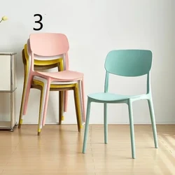 Plastikstuhl, leichter Luxus-Esstisch, Esszimmerstuhl, Restaurant, Zuhause, stapelbarer Schreibtisch, Design, Rückenlehne, Hocker
