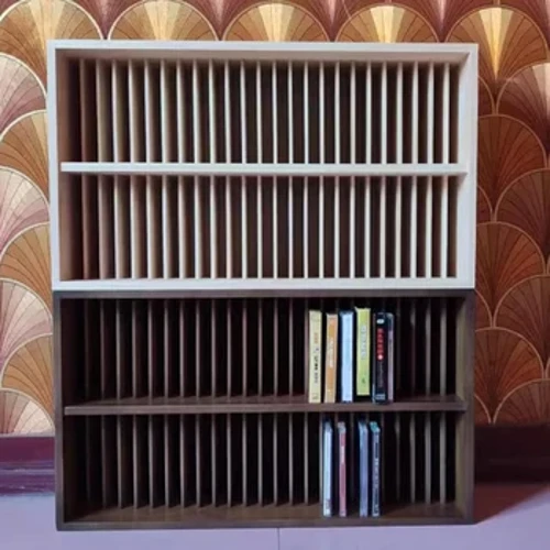 Sekela I-suitcase CD Racks Ishalofu likanokusho Isitoreji Somculo Esimnyama Recard I-albhamu CD Racks Vinyl Record Houder Balcony Furniture