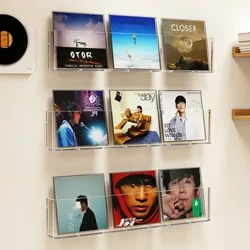 Raca Taispeána Taifead Aicrileach Trédhearcach Balla Leanaí Leabhar Pictiúr Albam CD Leabhar Iris Léitheoireachta Bailiúchán Wall Hanger