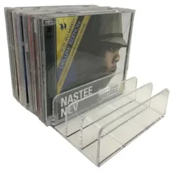 Màn hình hiển thị giá đỡ lưu trữ CD, Giá đỡ đĩa CD-DVD bằng acrylic trong suốt cao cấp