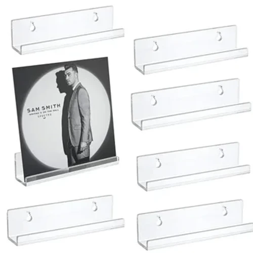 Aç-açan akril ýazgy CD Saklaýyş rack ýaşaýyş otagynyň bezegi Winil ýazgy tekjesi diwar saklaýjy ýazgy ýazgy tekjesi
