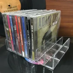 Klar akryl cd-juvelfodral Videospelfodral CD-dvd-hållare Förvaringsställ för display