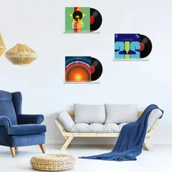 I-2PCS/Lot Acrylic Record Rack Wall I-albhamu Ekhiqizwe I-albhamu I-CD Bonisa I-Rack Udonga Olufakwe Irekhodi Le-Vinyl