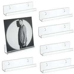 4/7/12 Zoll Record Display Stand Creative Clear Wall Mounted CD Regal Acryl Record Album Storage Rack