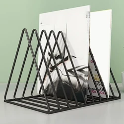 Vinyl Record CD Magazine Storage Rack Rack Afficher Rack Multifinectional Vertical Creative European Art Collection