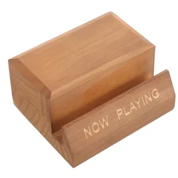Elo spillt Vinyl Record Stand Holz Vinyl Record Holder Display Record Rack Album Cover Holder Tabletop Single Cd Stand
