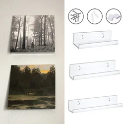 CD Storage Rack Room Decor Vinyl Acrylic Record Shelf Hoʻopaʻa Puke Paʻa moʻolelo Paʻa Paʻa Paʻa Hōʻike Hōʻikeʻike.