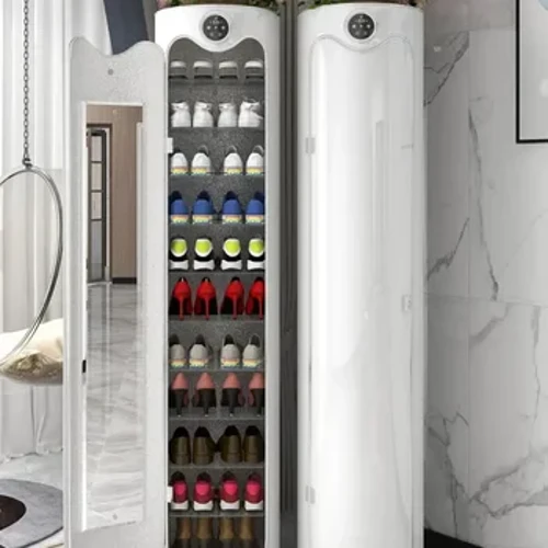 Intelligent sterilization disinfection umiikot na shoe cabinet shoe rack round cylindrical cabinet doorway household storage deo