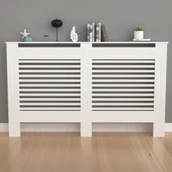 Înălțime de 36,2 inci, capac mare pentru radiator, dulap vertical orizontal, poliță pentru grătar Mdf S/M/L/XL