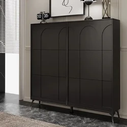 Porte Chaussures Cabinetau Esgidiau lluniaidd Aml-haenog Arbed Gofod Syml Rack Esgid Minimalaidd Silff Du Schoenrek Dodrefn Cartref