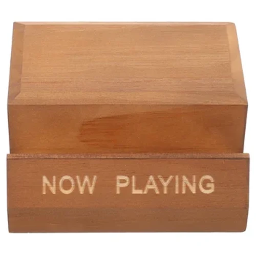 Spiller nu Vinyl Record Stand Wood Vinyl Record Holder Display Record Rack Album Cover Holder Bordplade Single Cd Stand