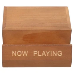Saiki Dimainake Vinyl Record Stand Kayu Vinyl Record Holder Display Record Rack Album Cover Holder Tabletop Single Cd Stand