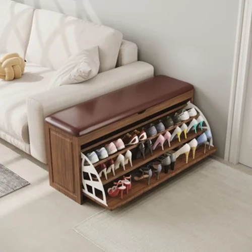 Kabinet Sepatu Hemat Ruang Mobile Rak Sudut Kotak Kayu Balkon Rak Sepatu Penyimpanan Zapateros Organizadores Modern Furniture
