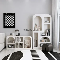 Cabinetau Ystafell Fyw Moethus Modern Silff Lyfrau Arddangos Cabinetau Librero Desg Ffeilio Silff Meuble De Rangement Dodrefn Modiwlaidd