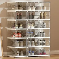 Sneaker Rak Sepatu Organizer Penyimpanan Tipis Tandu Lipat Dinding Sudut Armable Multilayer Mueble Zapatero Kabinet Ruang Tamu