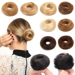 BÀ TÓC Tóc Búi Chignon Đuôi Ngựa Bộ Tóc Giả Updo Tặng Thật Làm Tóc Co Giãn Linh Hoạt Nâu Tóc Vàng 6 inch