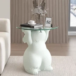 Modernong Kasangkapan sa Sala, Kuneho na Mesa, Salamin, Mga Accessory sa Bahay, Palapag na Dekorasyon, Sofa Side Table, Regalo sa Pag-aayos ng Bahay
