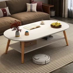 Masă de cafea Consolă Design Canapea Masă de acentuare laterală Cadre minimaliste Din lemn Muebles laterale Para El Hogar Mobilier nordic