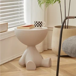 Bắc Âu Sofa Nhựa Bên Bàn Mini Góc Bàn Trang Trí Nhà Thấp Bedsidevinging Phòng Tròn Nhỏ Phân Đồ Nội Thất