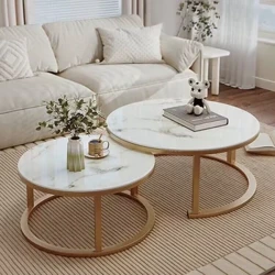 Salon ménage table ronde café lumière luxe simple moderne nouveau style canapé café balcon