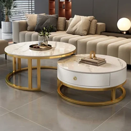 Tủ phòng khách ăn tối sang trọng bàn đứng vòng cà phê bàn ​​ăn bảng điều khiển Tavolini da salotto nội thất nhà
